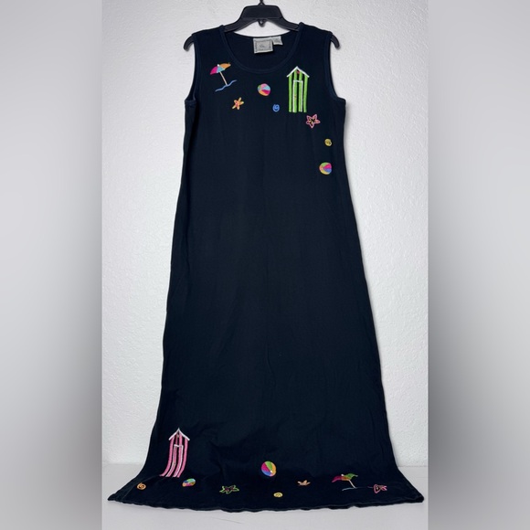 Michael Simon Medium Cardigan Sweater & Shift Dress Knit Set Kitsch Y2K Beach - Picture 2 of 8